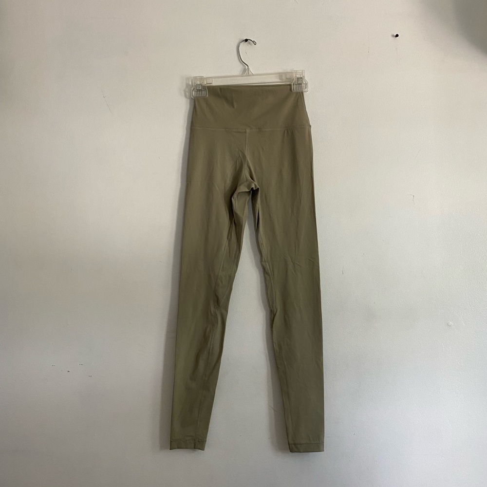 Amazon yoga leggings, size 0, yellow greenish color